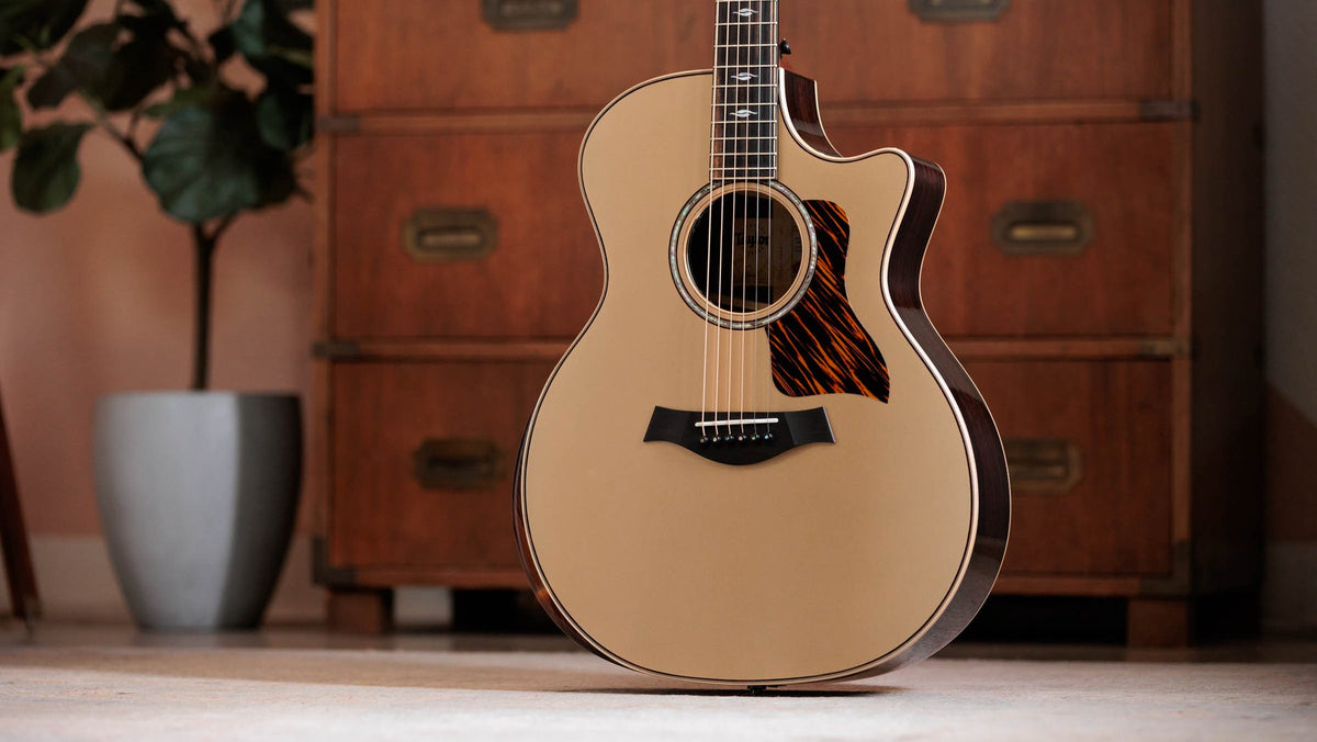 Đàn guitar acoustic điện Taylor 814ce LTD Casablanca Beige – ảnh chính hãng chụp nằm ngang