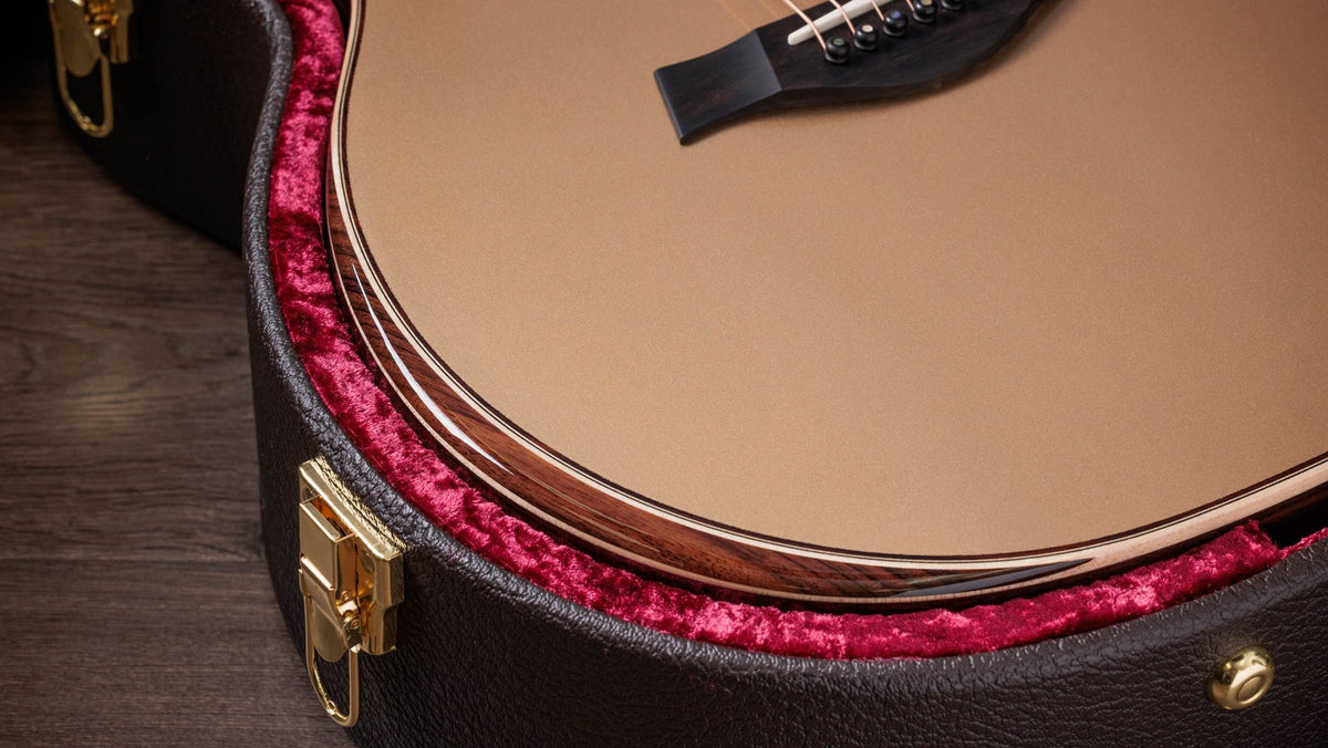 Đàn guitar acoustic điện Taylor 814ce LTD Casablanca Beige – cận chi tiết hoàn thiện