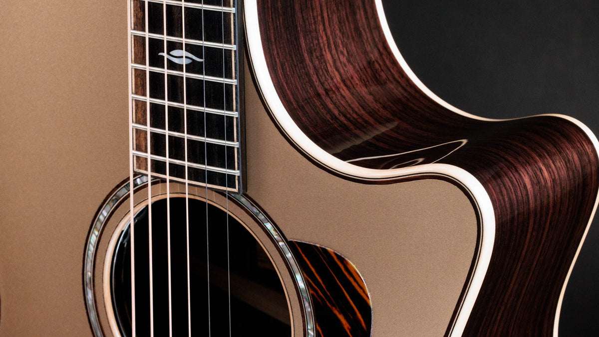 Đàn guitar acoustic điện Taylor 814ce LTD Casablanca Beige – cận thùng đàn mặt trước
