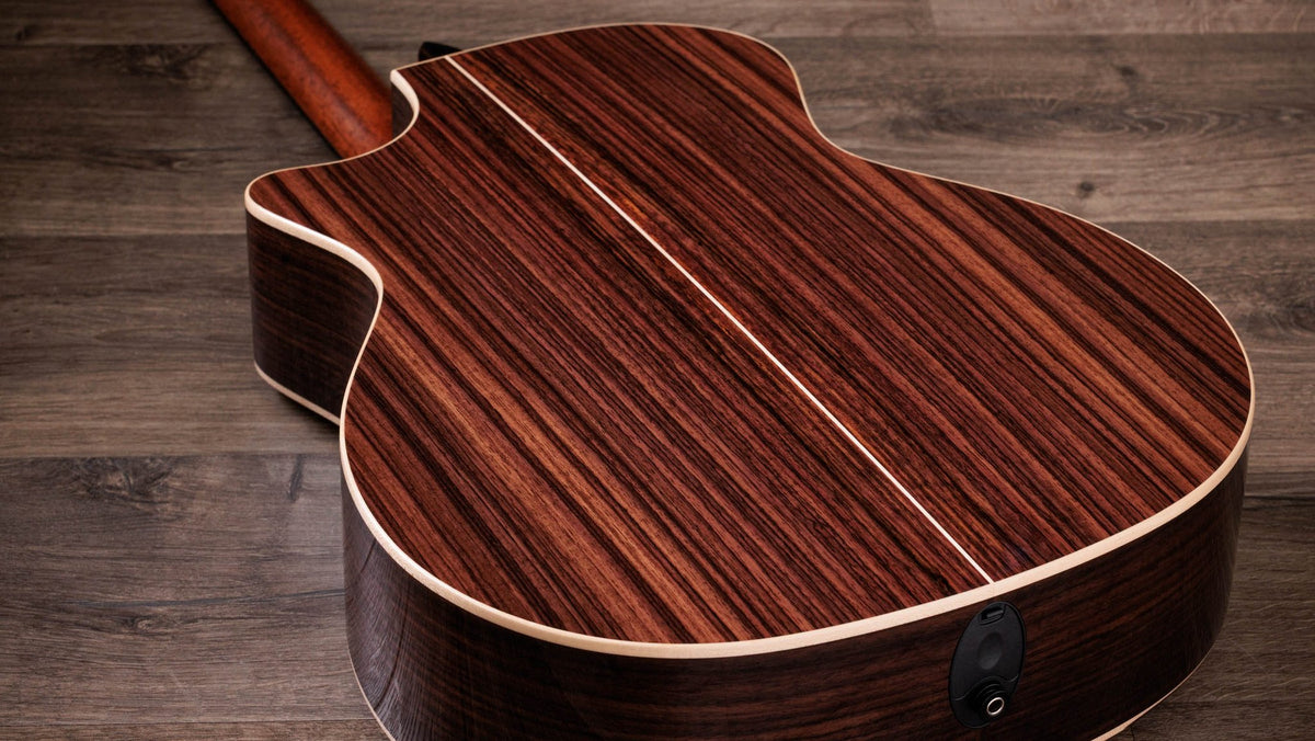 Đàn guitar acoustic điện Taylor 814ce LTD Casablanca Beige – cận vân gỗ mặt lưng