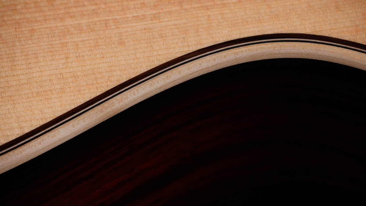 Đàn guitar acoustic điện Taylor 814ce LTD Cocobolo – cận hông đàn