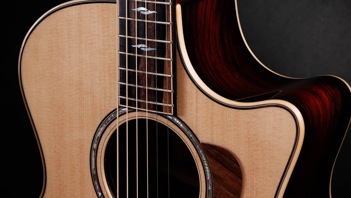 Đàn guitar acoustic điện Taylor 814ce LTD Cocobolo – cận thùng đàn mặt trước