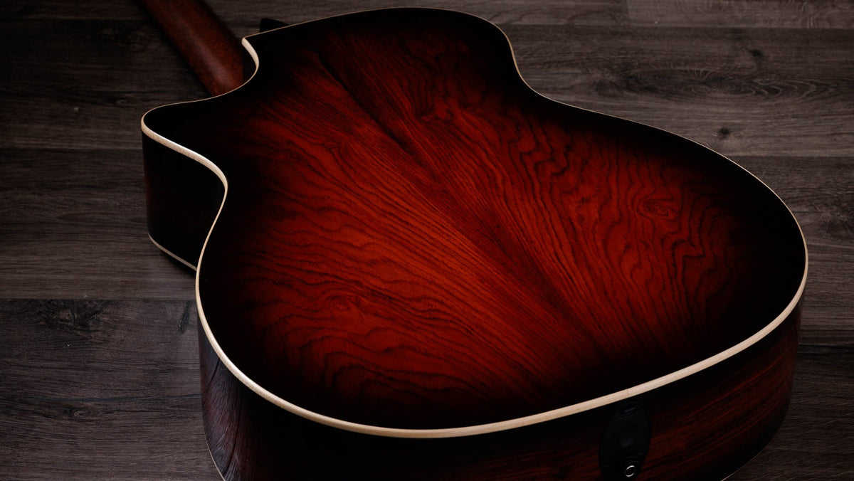 Đàn guitar acoustic điện Taylor 814ce LTD Cocobolo – cận vân gỗ mặt lưng