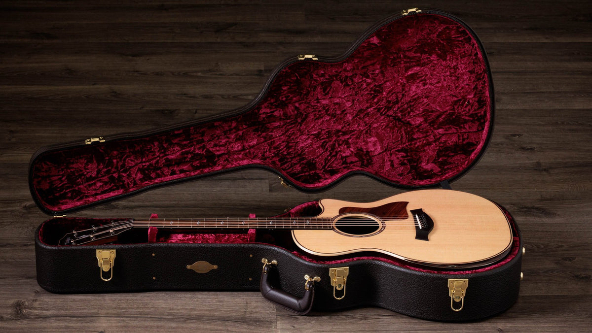 Đàn guitar acoustic điện Taylor 814ce LTD Cocobolo – hộp đàn đi kèm (góc 2)