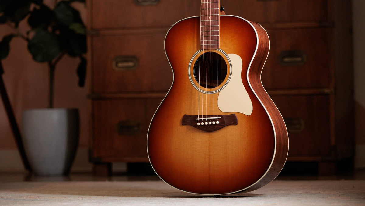 Đàn guitar acoustic điện Taylor Ben Harper Gold Label 512e màu Golden Brown Edgeburst – ảnh chính hãng chụp nằm ngang