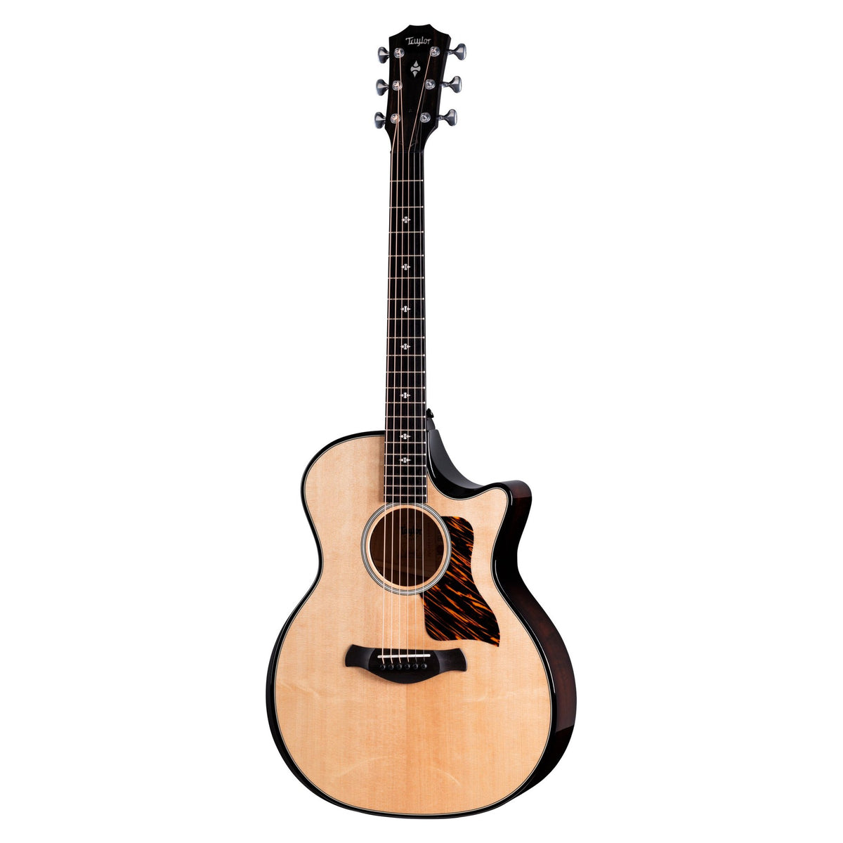 Đàn guitar acoustic điện Taylor Builder's Edition 514ce mặt Natural, lưng hông Kona Burst – mặt trước toàn thân