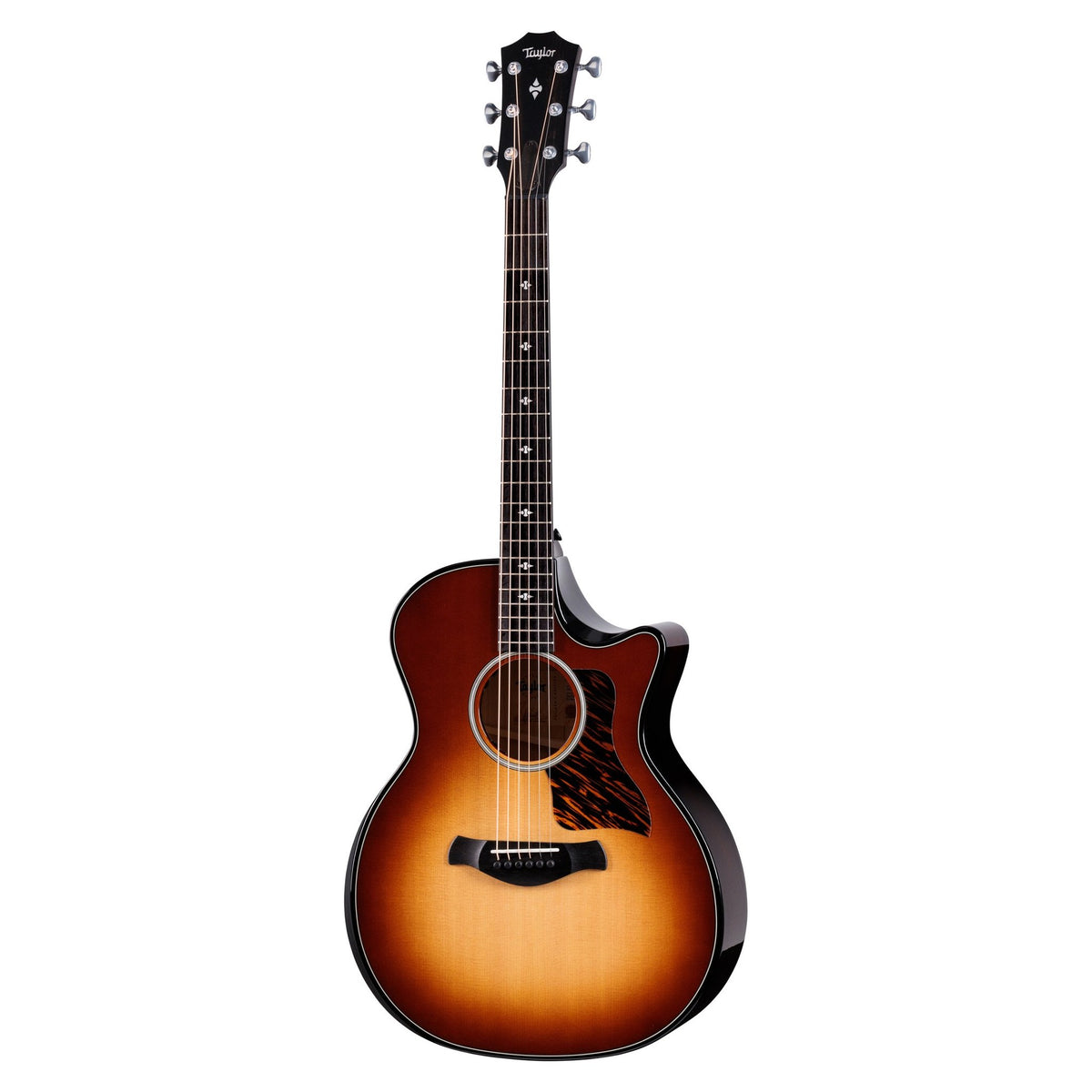 Đàn guitar acoustic điện Taylor Builder's Edition 514ce màu Kona Burst – mặt trước toàn thân