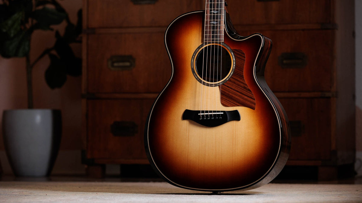 Đàn guitar acoustic điện Taylor Builder's Edition 814ce LTD Macassar Ebony – ảnh chính hãng chụp nằm ngang