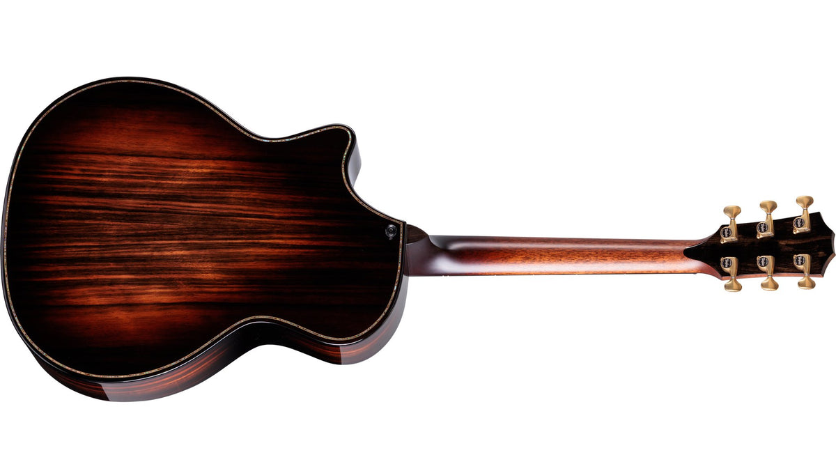 Đàn guitar acoustic điện Taylor Builder's Edition 914ce LTD Macassar Ebony màu Kona Edgeburst – mặt lưng toàn thân