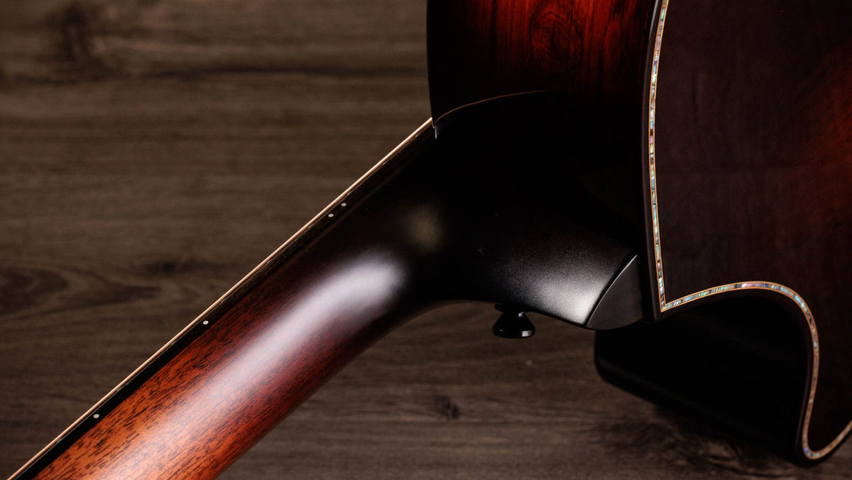 Đàn guitar acoustic điện Taylor Builder's Edition 914ce Sinker Redwood – cận gót cần nối thân đàn