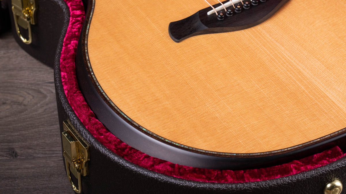 Đàn guitar acoustic điện Taylor Builder's Edition K14ce – cận chi tiết hoàn thiện
