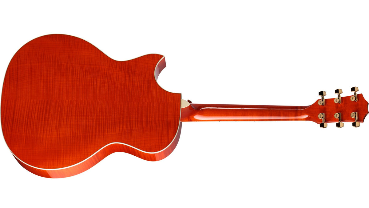 Đàn guitar acoustic điện Taylor Doyle Dykes Signature Model màu Translucent Orange – mặt lưng toàn thân