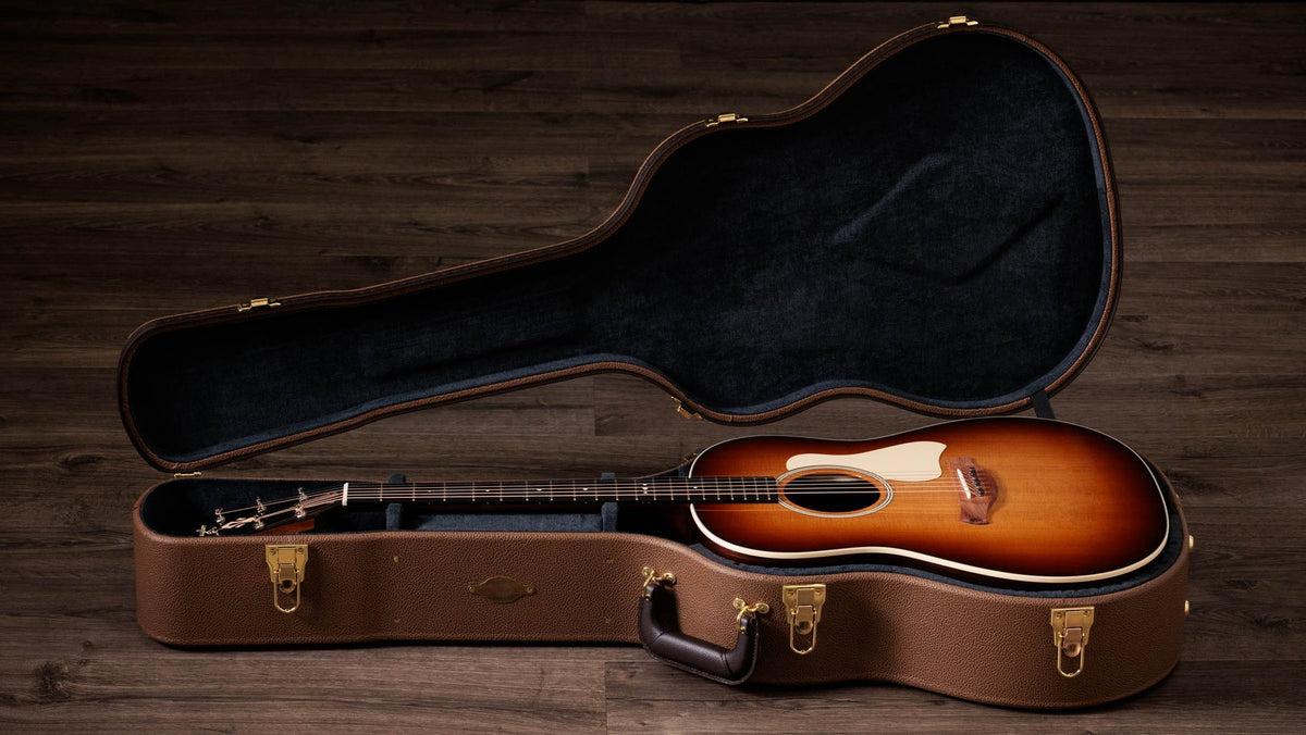Đàn guitar acoustic điện Taylor Gold Label 717e mặt sunburst nâu vàng, pickguard kem – hộp đàn đi kèm