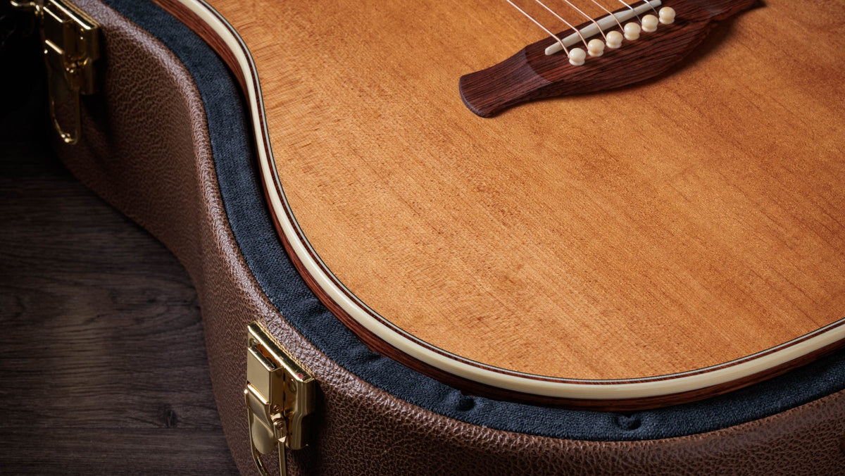 Đàn guitar acoustic điện Taylor Gold Label 810e – cận chi tiết hoàn thiện