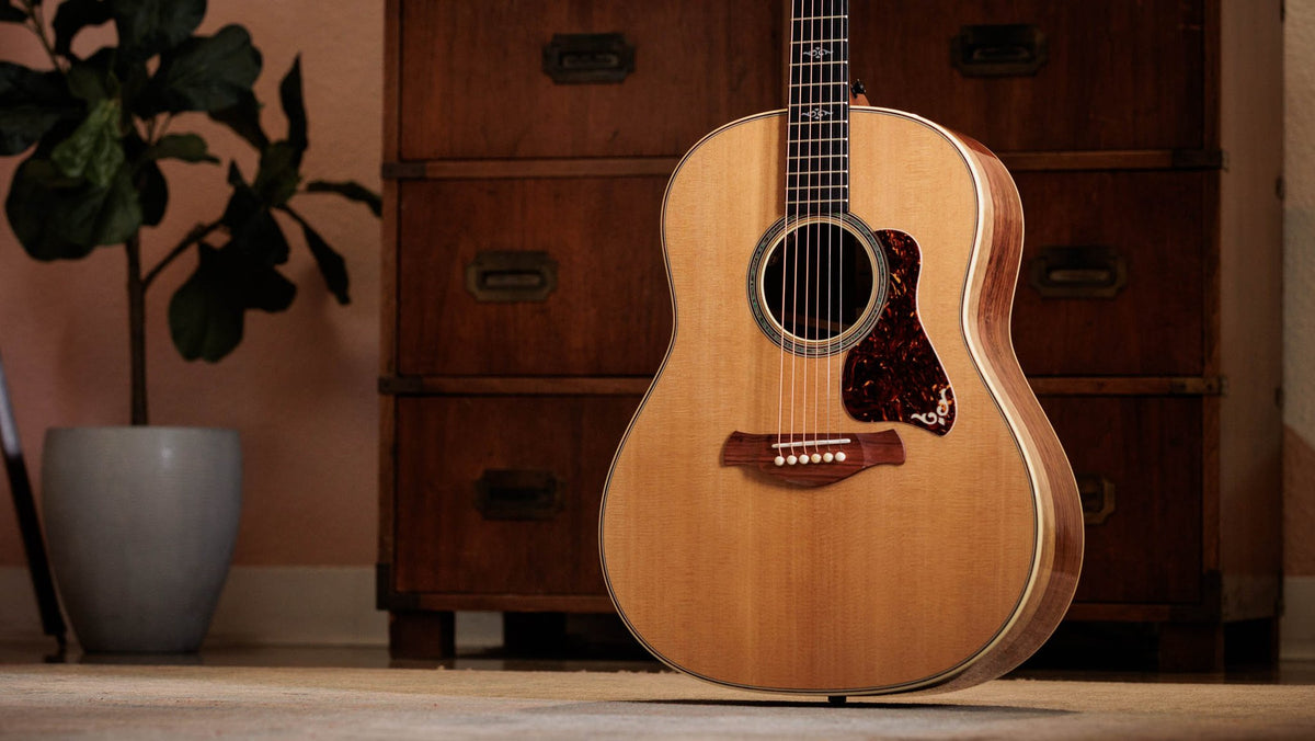 Đàn guitar acoustic điện Taylor Gold Label 817e mặt Natural – ảnh chính hãng chụp nằm ngang