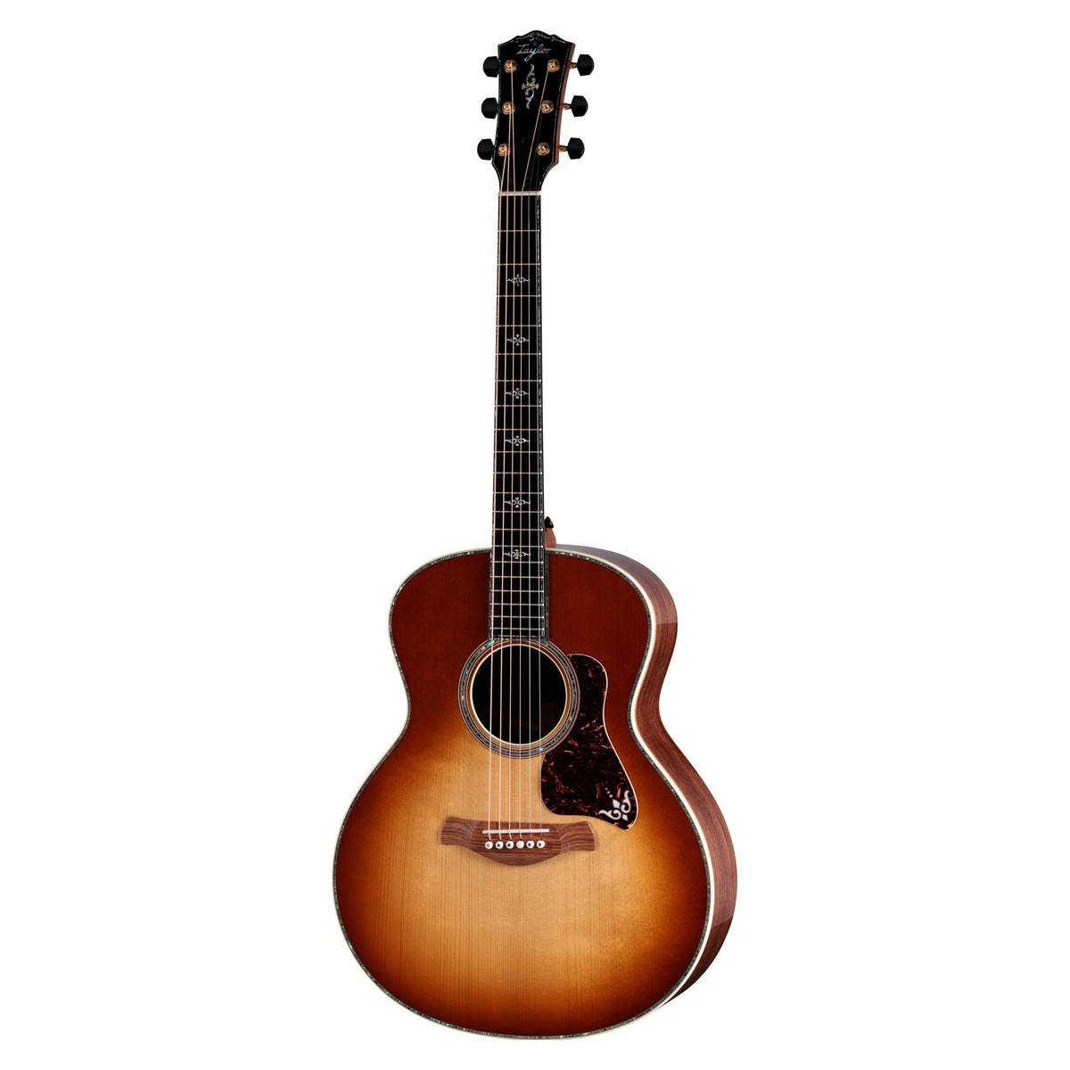 Đàn guitar acoustic điện Taylor Gold Label 914e mặt Teardrop Sunburst – mặt trước toàn thân