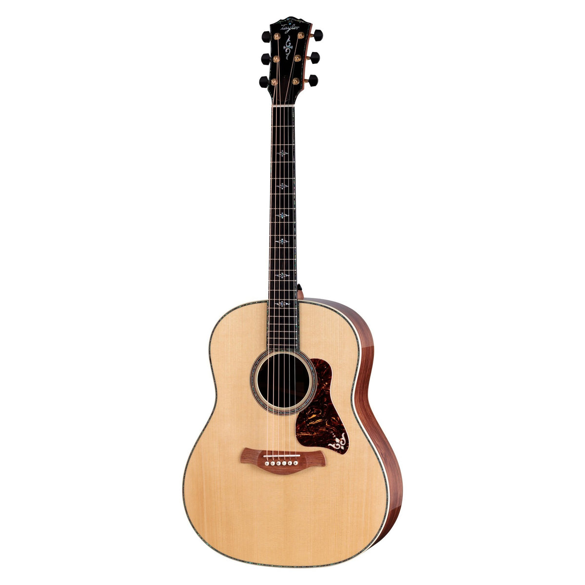 Đàn guitar acoustic điện Taylor Gold Label 917e mặt Natural – mặt trước toàn thân