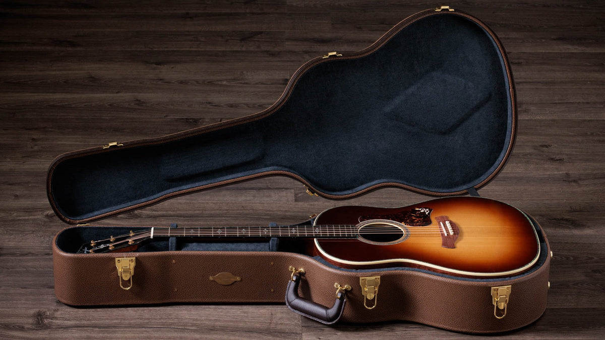 Đàn guitar acoustic điện Taylor Gold Label 917e mặt Teardrop Sunburst – hộp đàn đi kèm