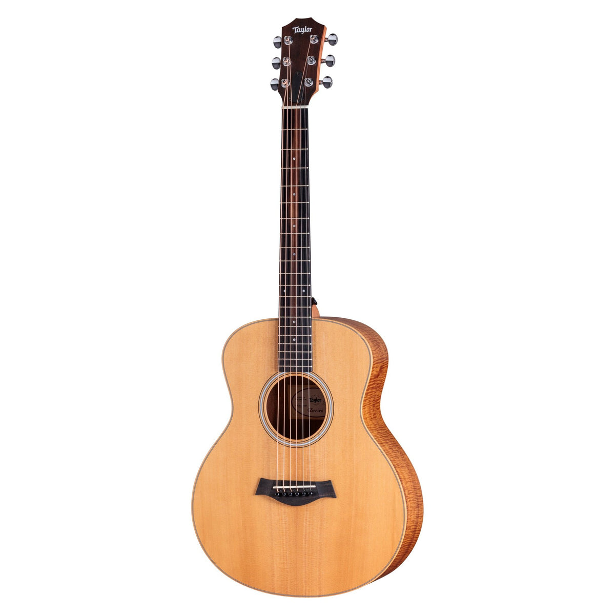 Đàn guitar acoustic điện Taylor GS Mini-e LTD Figured Koa màu Natural – mặt trước toàn thân