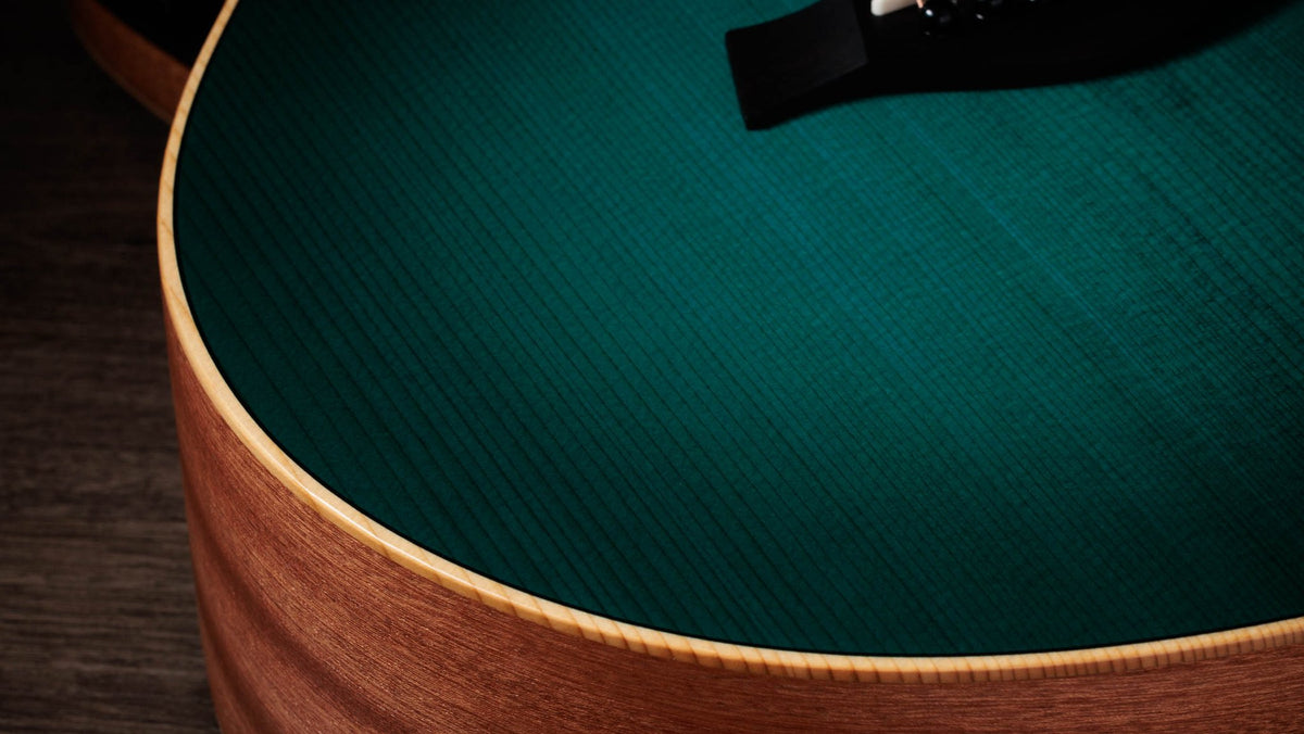Đàn guitar acoustic điện Taylor GS Mini-e Special Edition màu Blue Burst – cận chi tiết hoàn thiện