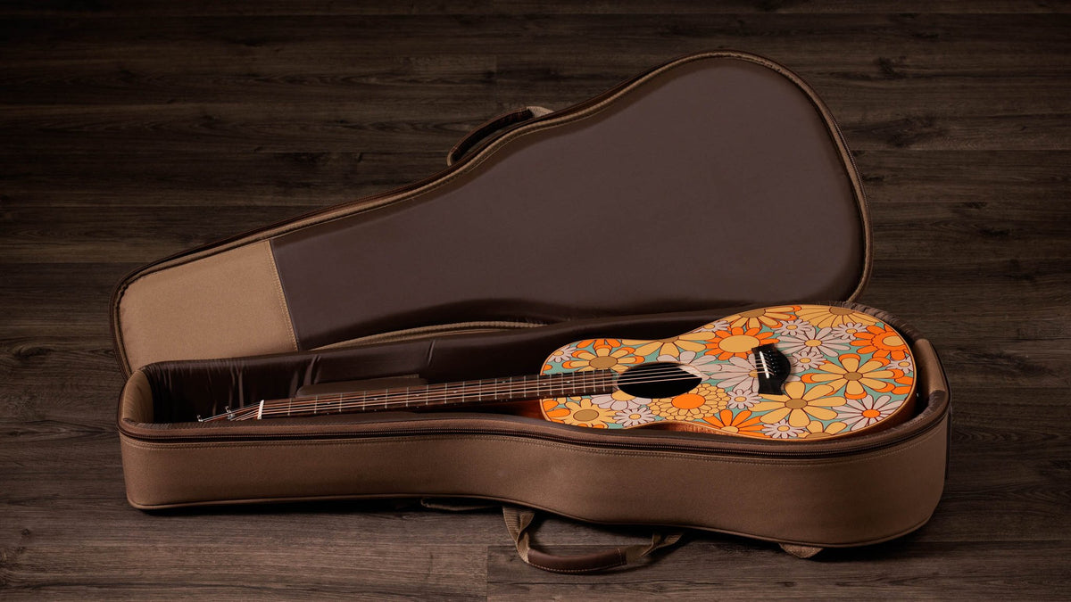 Đàn guitar acoustic điện Taylor GS Mini-e Special Edition màu Floral Blue – bao đàn đi kèm