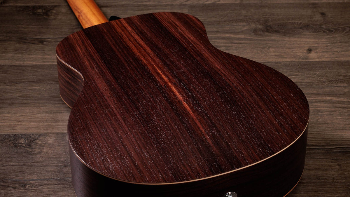 Đàn guitar acoustic điện Taylor GS Mini-e Special Edition màu Vintage Teal Burst – cận vân gỗ mặt lưng