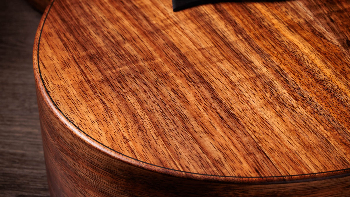 Đàn guitar acoustic điện Taylor Jacob Collier Signature Model 5-String màu Natural – cận chi tiết hoàn thiện