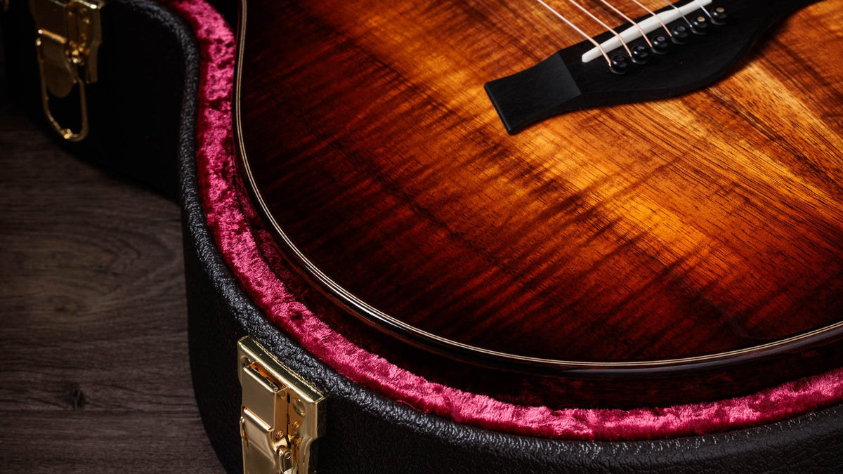 Đàn guitar acoustic điện Taylor K22ce 12-Fret Special Edition – cận chi tiết hoàn thiện