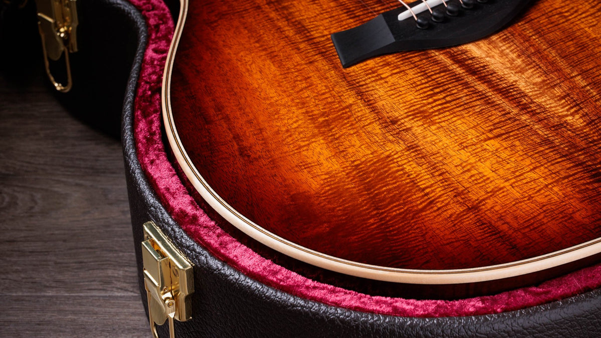 Đàn guitar acoustic điện Taylor K24ce – cận chi tiết hoàn thiện