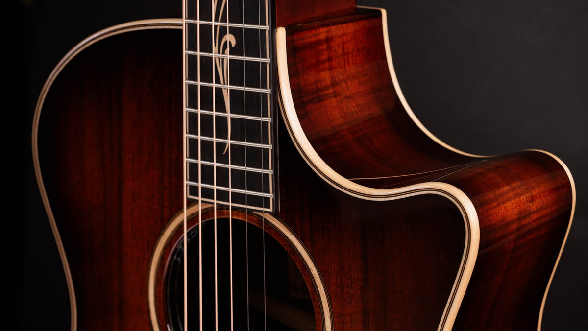 Đàn guitar acoustic điện Taylor K24ce – cận thùng đàn mặt trước