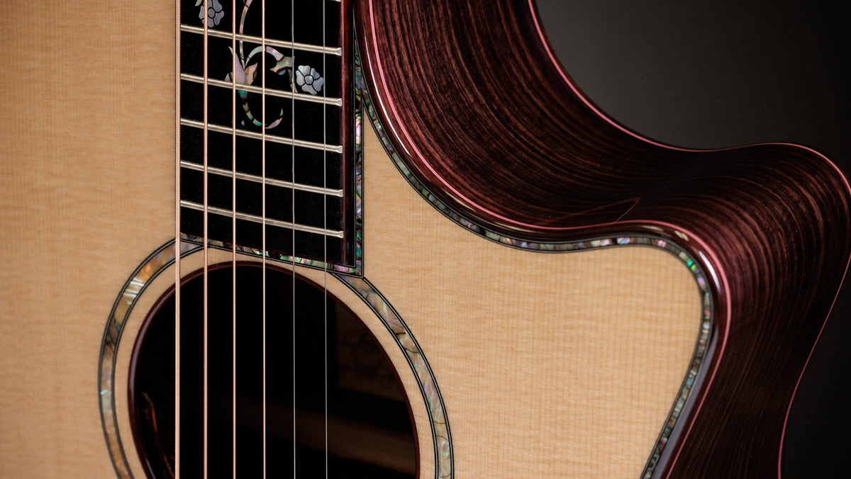 Đàn guitar acoustic điện Taylor Legacy 914ce – cận thùng đàn mặt trước