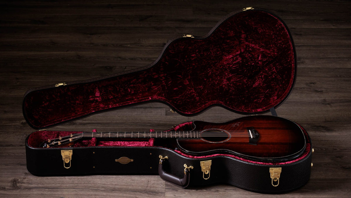 Đàn guitar acoustic điện Taylor PS14ce Ironbark/Sinker Redwood – hộp đàn đi kèm