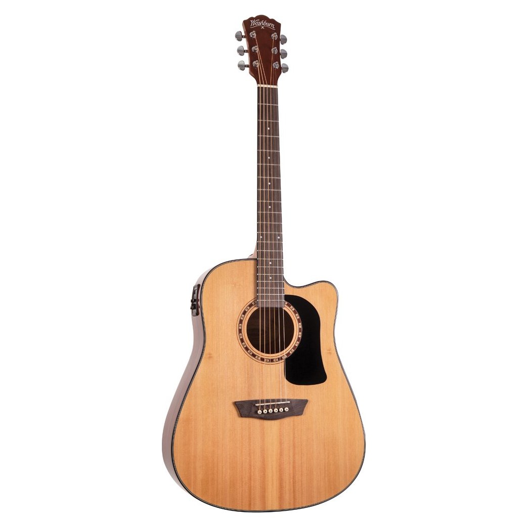 Đàn guitar acoustic điện Washburn Apprentice D5CE Pack màu Natural – mặt trước toàn thân