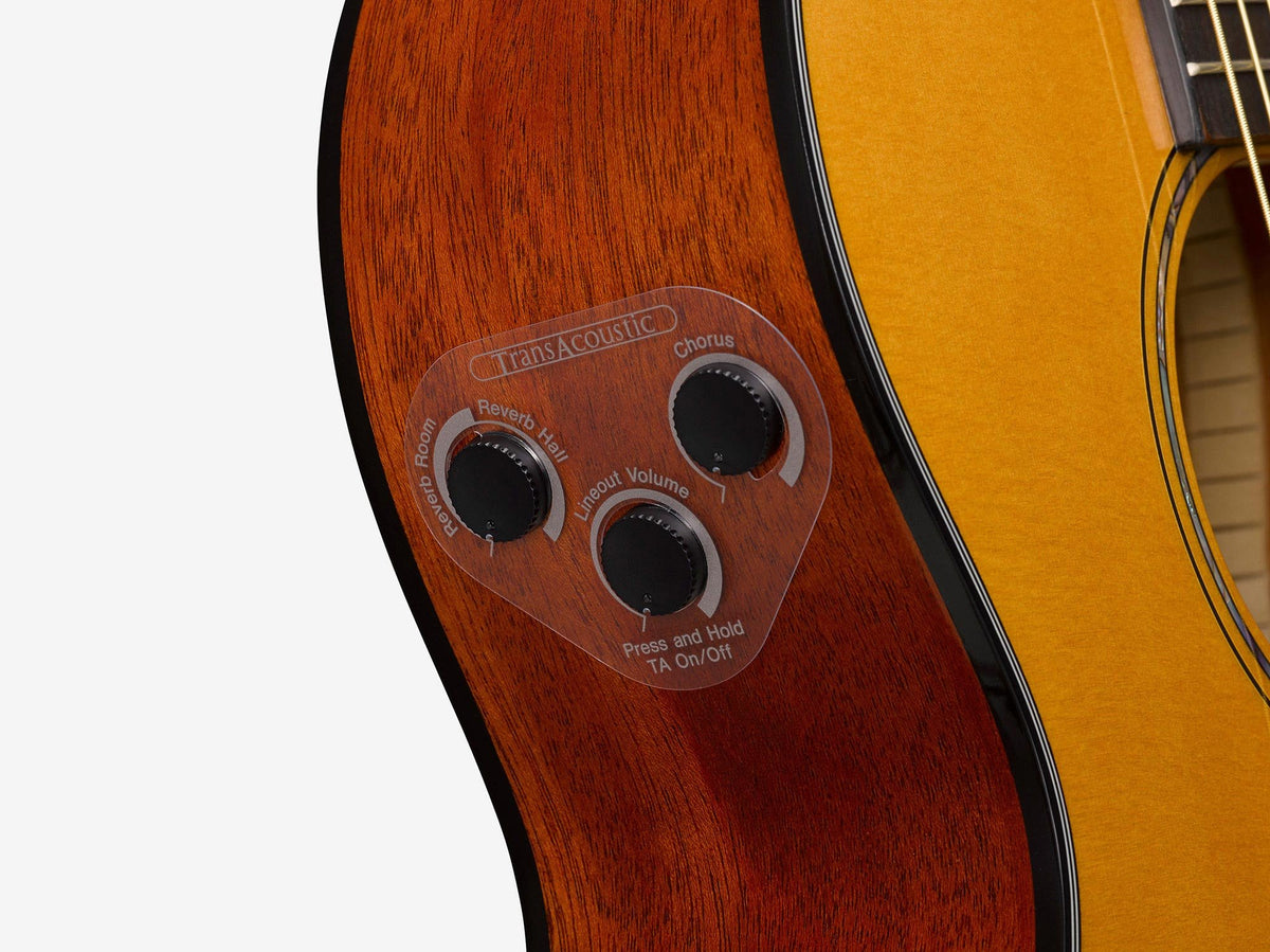Đàn guitar acoustic điện Yamaha CSF-TA màu Vintage Natural – cận bộ EQ / pickup