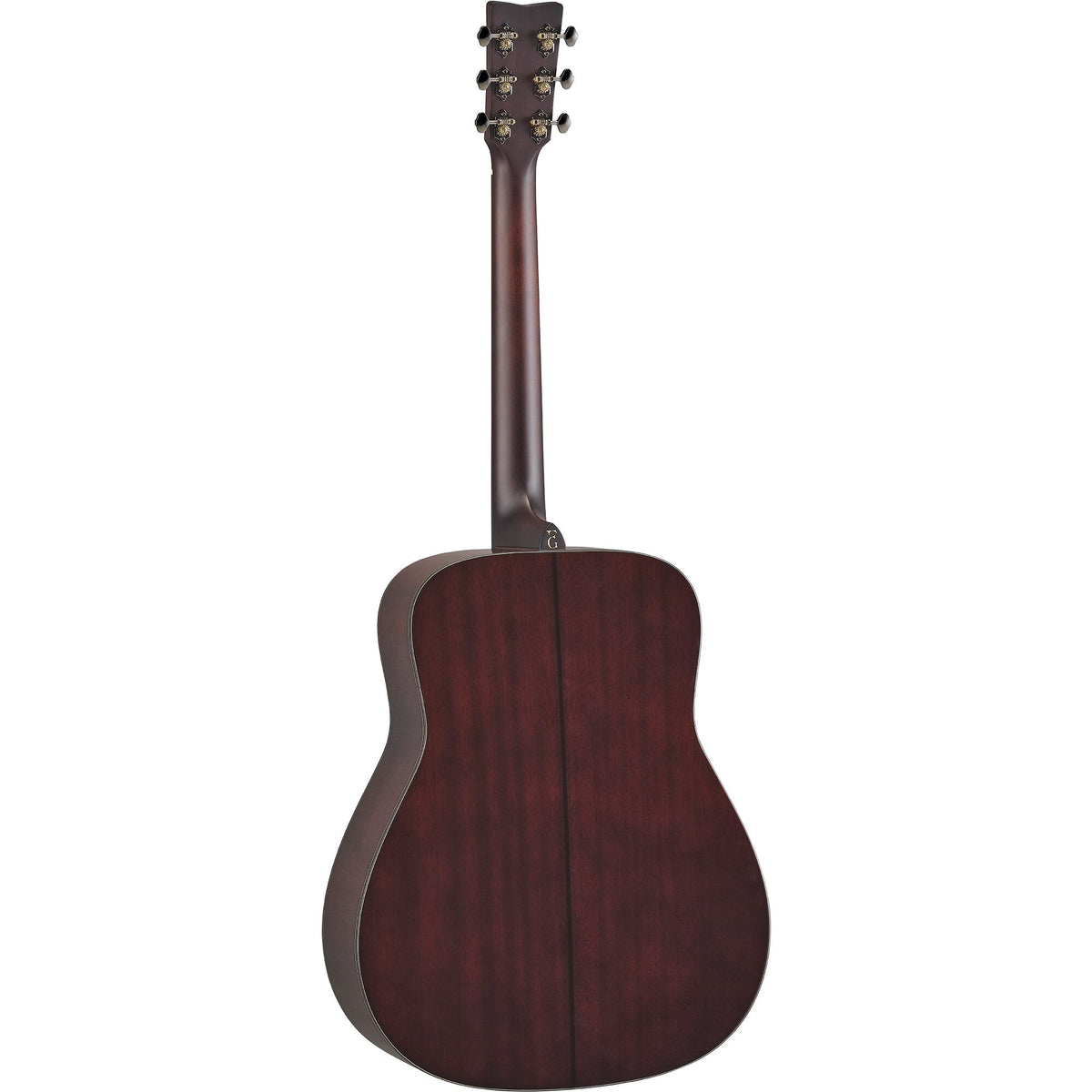 Đàn guitar acoustic điện Yamaha FG7 MX màu Natural – mặt lưng toàn thân (góc 2)