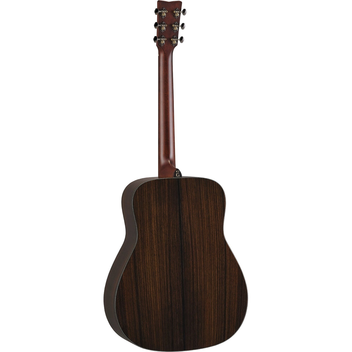 Đàn guitar acoustic điện Yamaha FG7 RX màu Natural – mặt lưng toàn thân (góc 2)