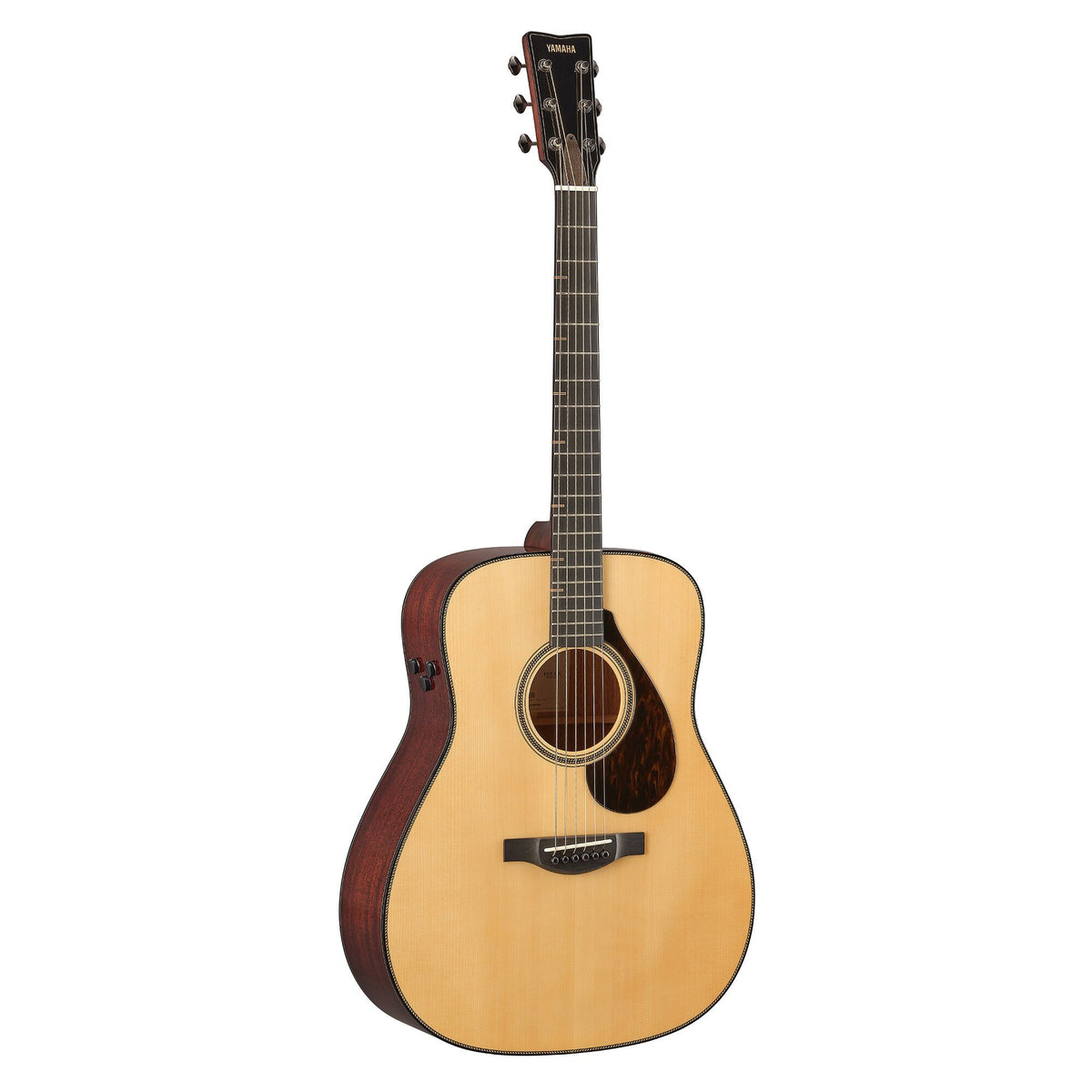 Đàn guitar acoustic điện Yamaha FG9 MX màu Natural – góc nghiêng 3/4 toàn thân