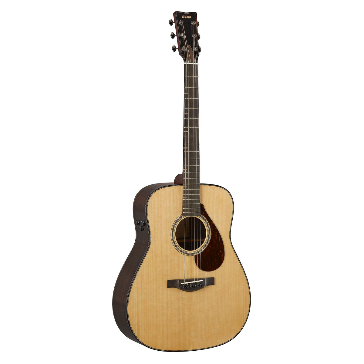 Đàn guitar acoustic điện Yamaha FG9 RX màu Natural – góc nghiêng 3/4 toàn thân