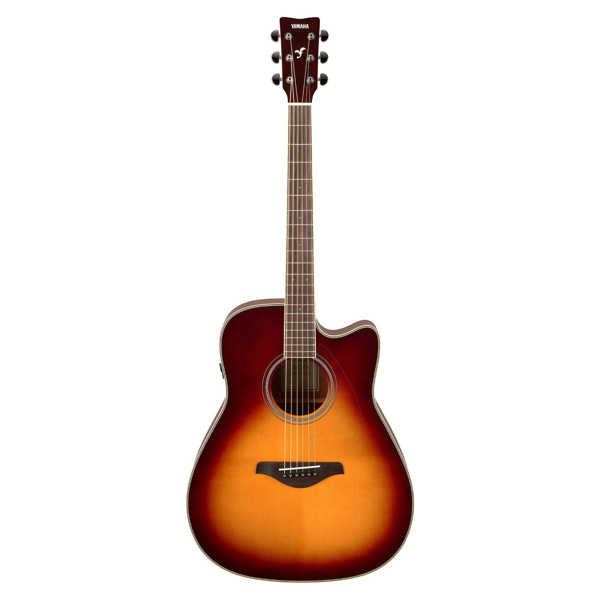 Đàn guitar acoustic điện Yamaha FGC-TA màu Brown Sunburst – mặt trước toàn thân
