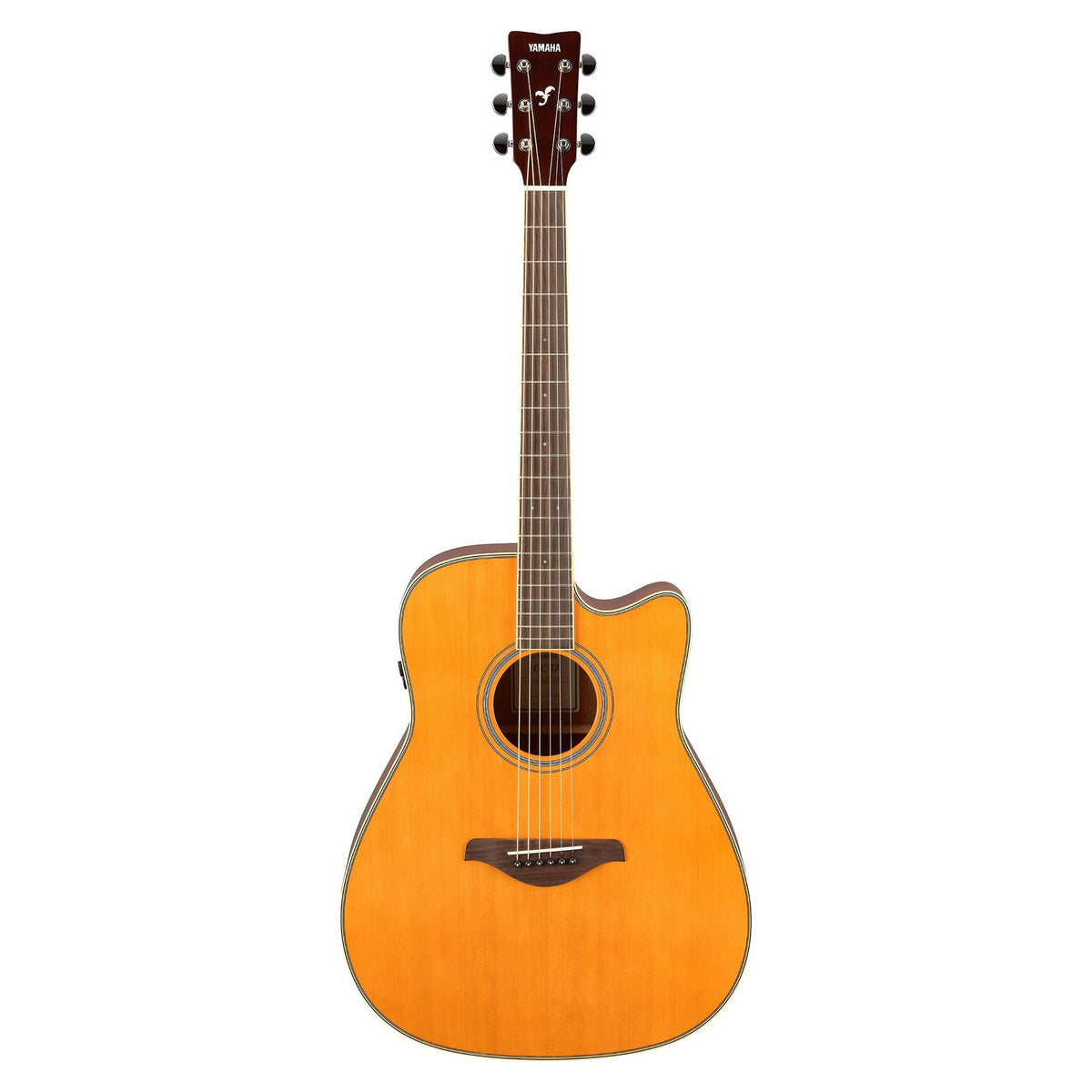 Đàn guitar acoustic điện Yamaha FGC-TA màu Vintage Tint – mặt trước toàn thân