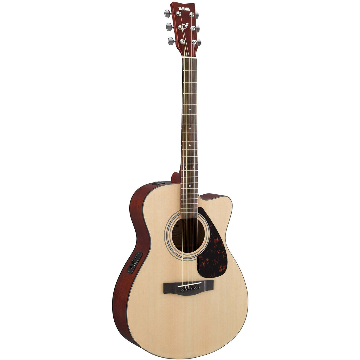 Đàn guitar acoustic điện Yamaha FSX315C màu Natural – góc nghiêng 3/4 toàn thân