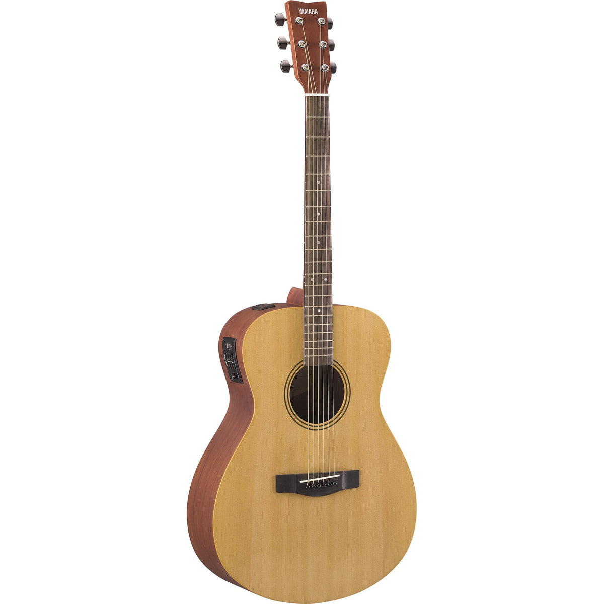 Đàn guitar acoustic điện Yamaha FSX400 màu Natural Satin – góc nghiêng 3/4 toàn thân