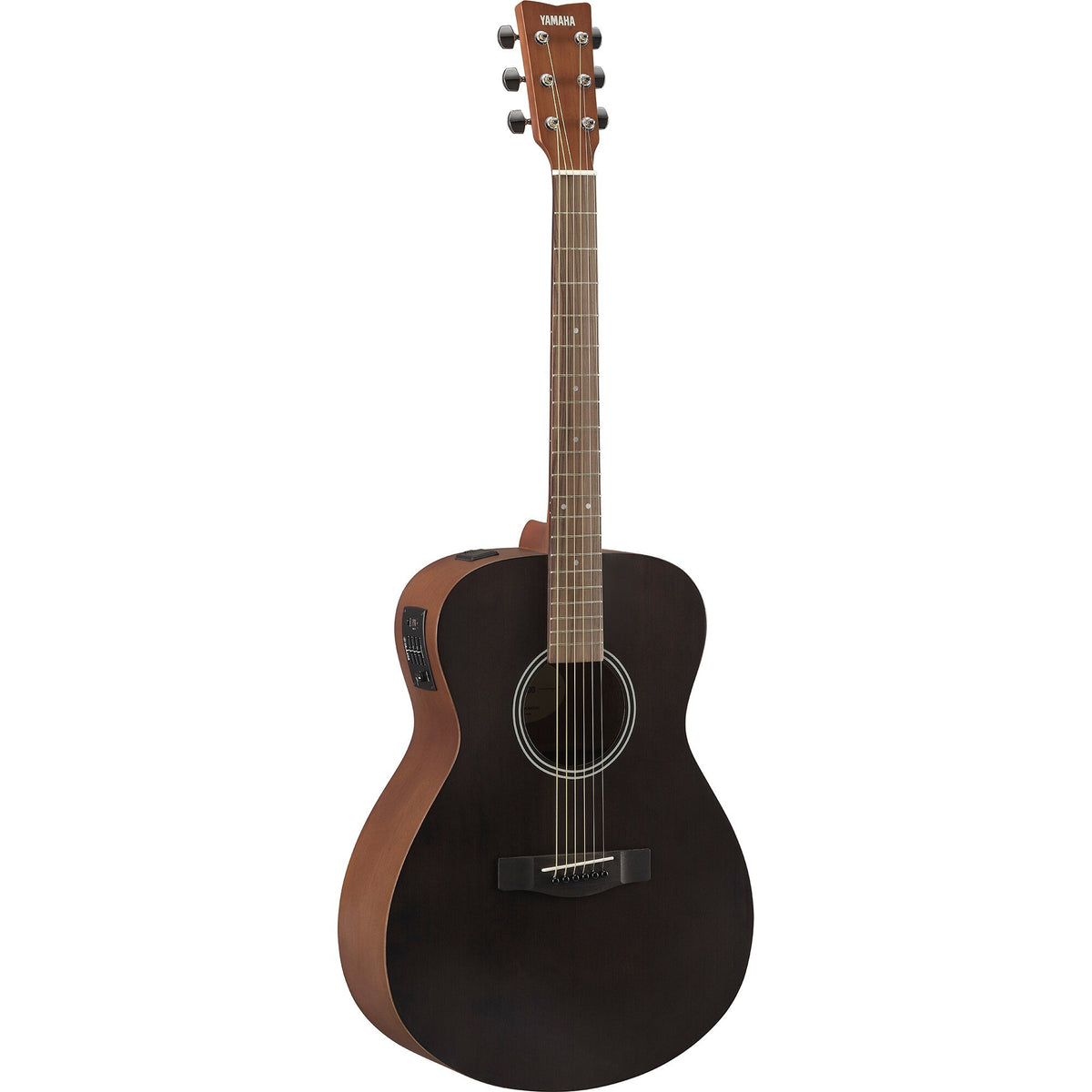 Đàn guitar acoustic điện Yamaha FSX400 màu Smoky Black – góc nghiêng 3/4 toàn thân