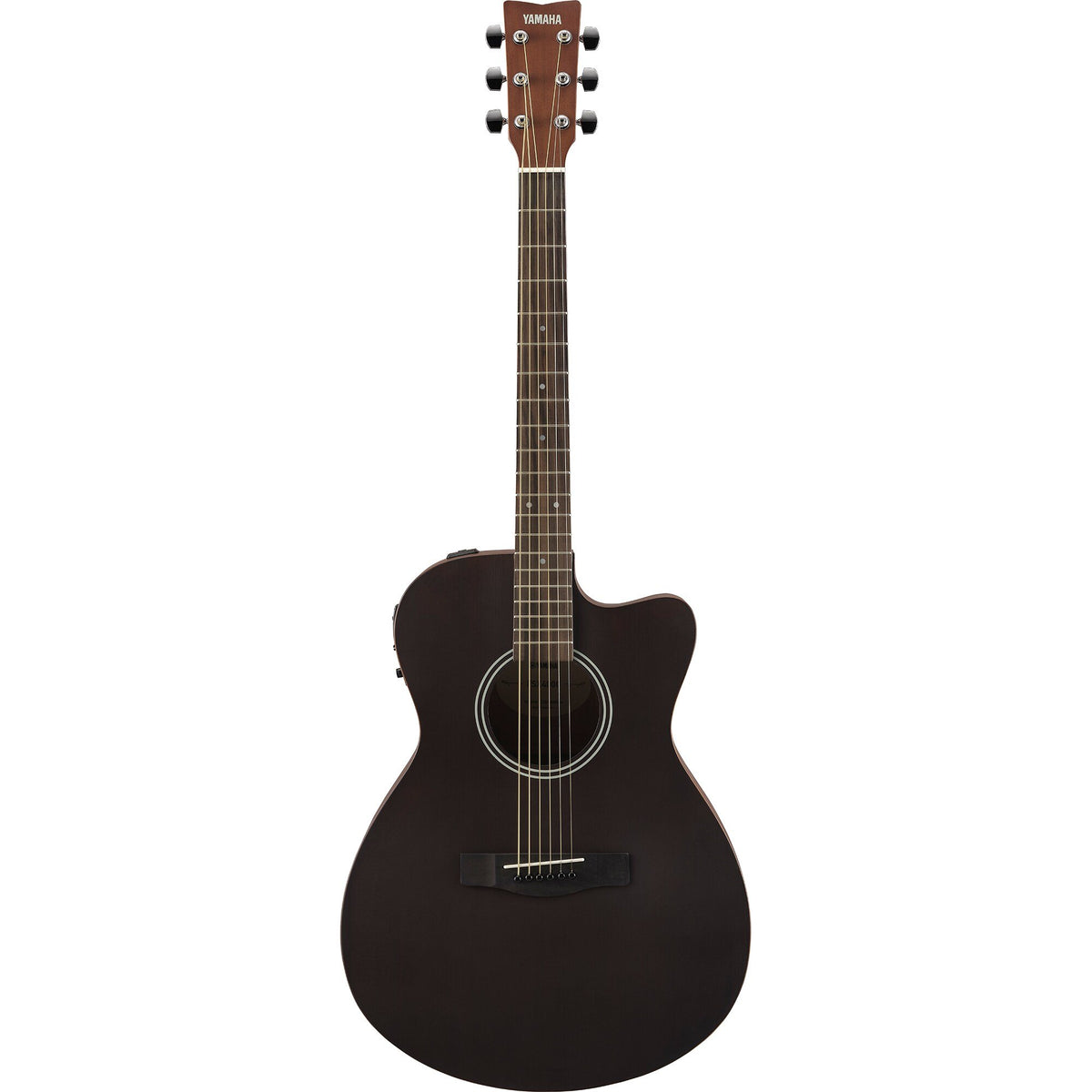 Đàn guitar acoustic điện Yamaha FSX400C màu Smoky Black – mặt trước toàn thân