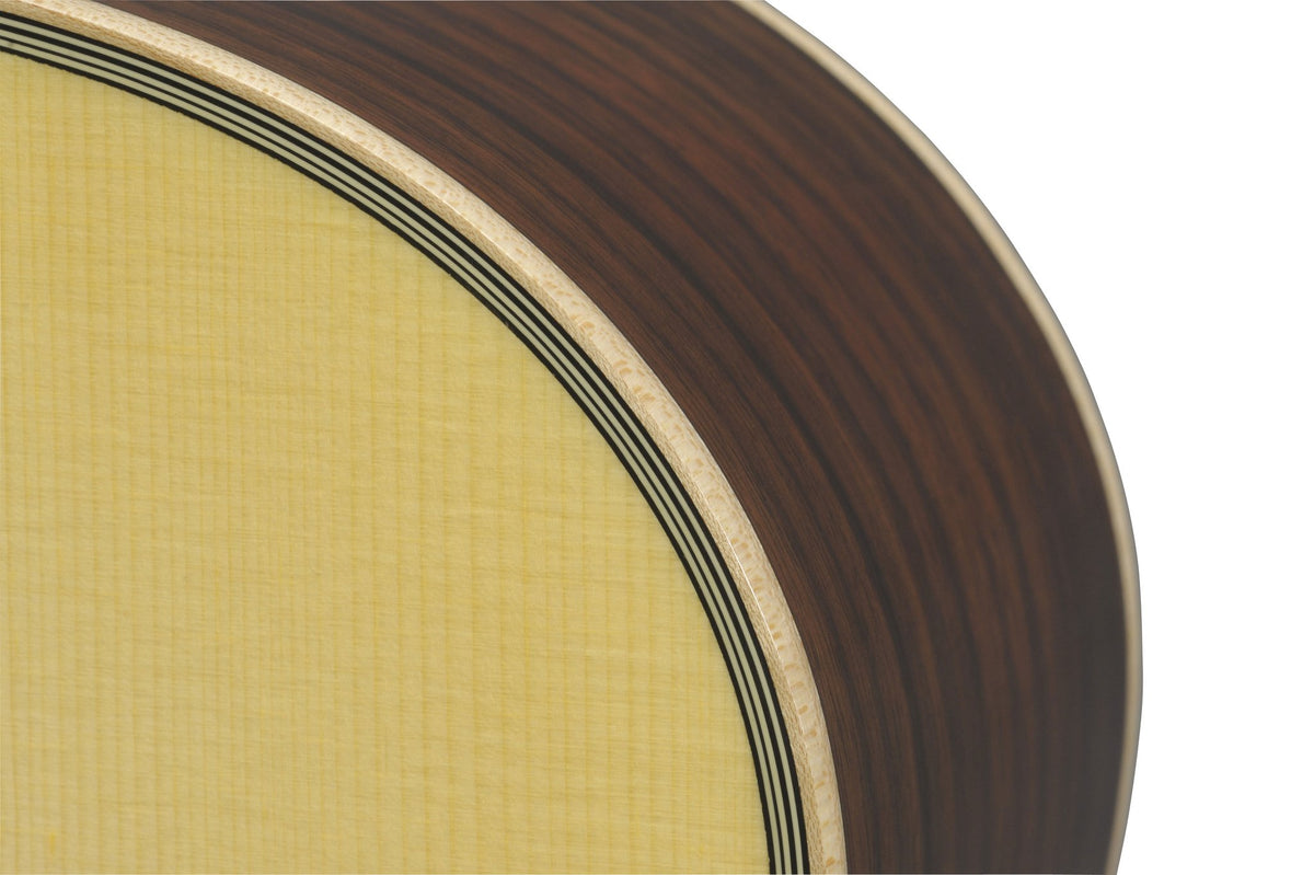 Đàn guitar acoustic điện Yamaha LS16M ARE màu Natural – cận chi tiết hoàn thiện