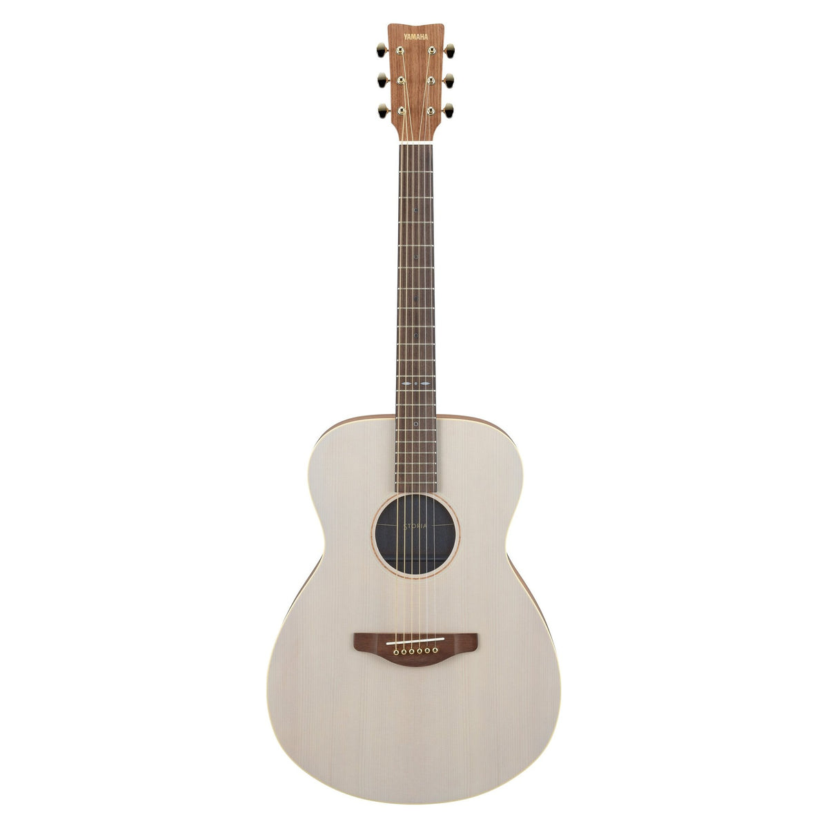 Đàn guitar acoustic điện Yamaha STORIA I màu Off White – mặt trước toàn thân