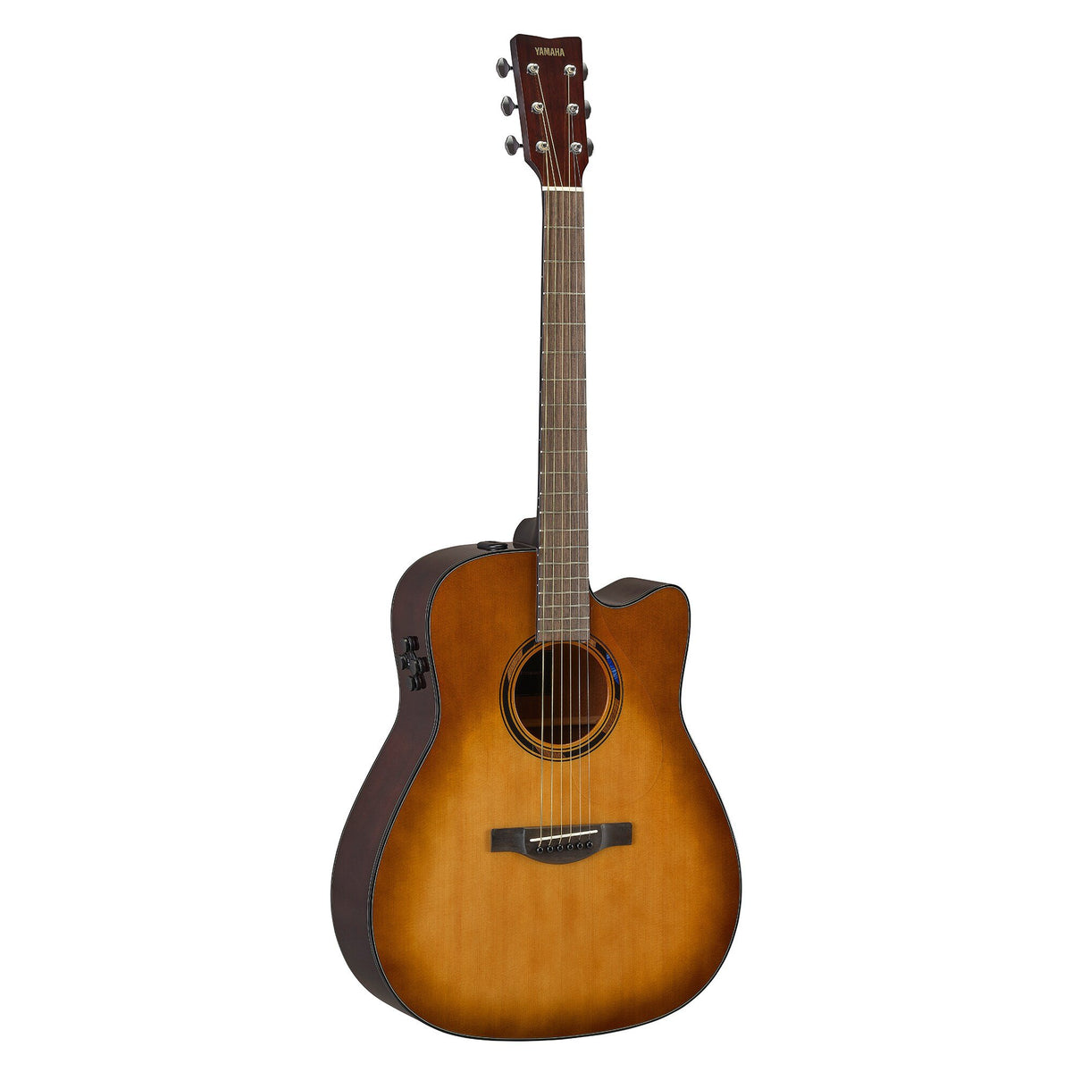 Đàn guitar acoustic điện Yamaha TAG1 C màu Sand Burst – góc nghiêng 3/4 toàn thân