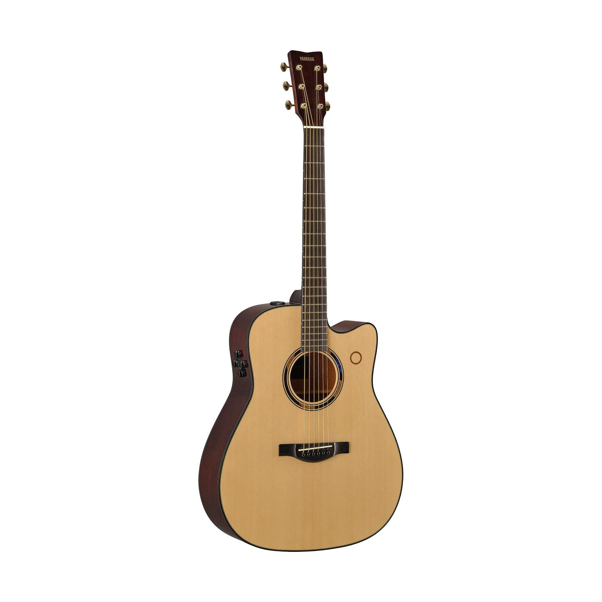 Đàn guitar acoustic điện Yamaha TAG3 C màu Natural – góc nghiêng 3/4 toàn thân