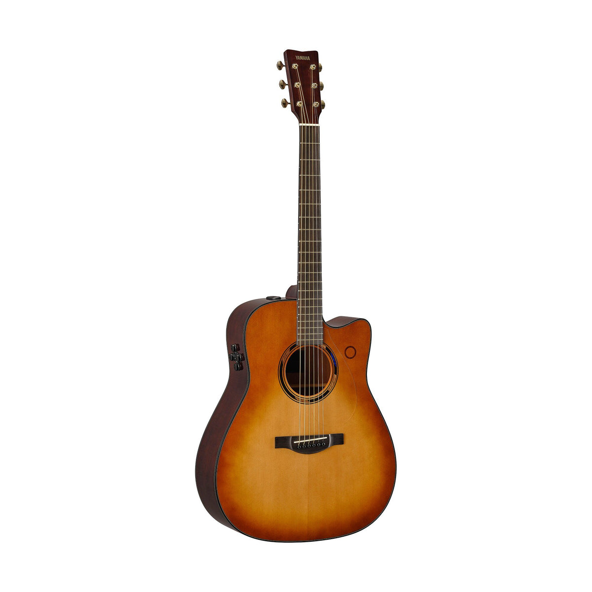 Đàn guitar acoustic điện Yamaha TAG3 C màu Sand Burst – góc nghiêng 3/4 toàn thân