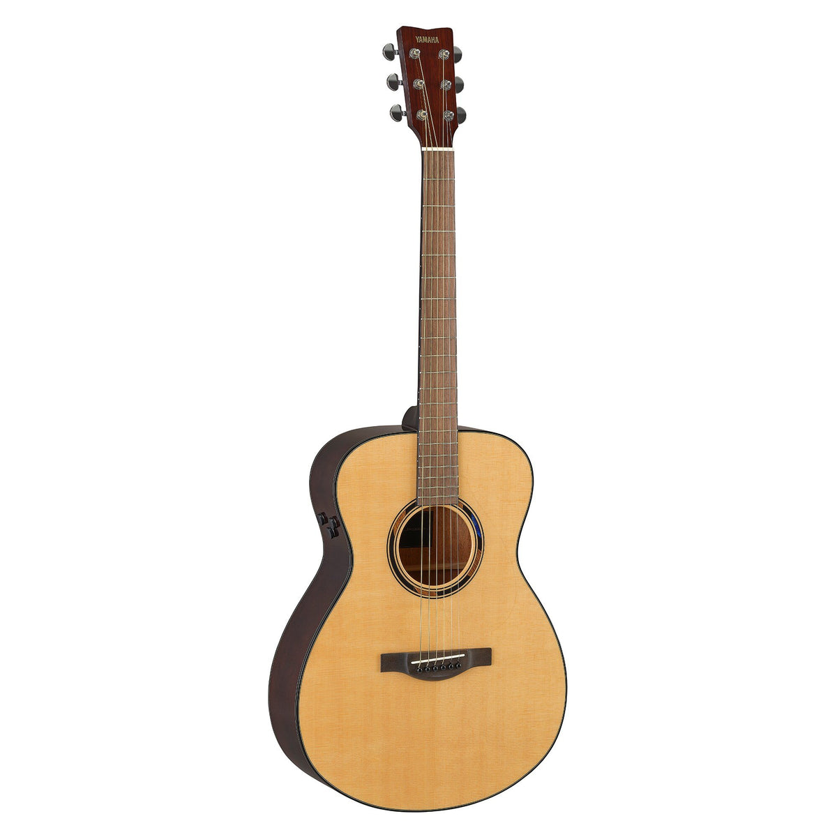 Đàn guitar acoustic điện Yamaha TAS1 E màu Natural – góc nghiêng 3/4 toàn thân